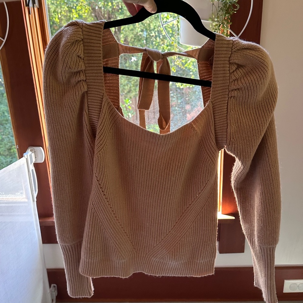 Beige knit sweater